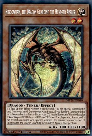 Ringowurm, the Dragon Guarding the Hundred Apples [MP24-EN080] Prismatic Secret Rare - Trinity Hobby