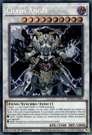 Chaos Angel [MP24-EN086] Prismatic Secret Rare - Trinity Hobby
