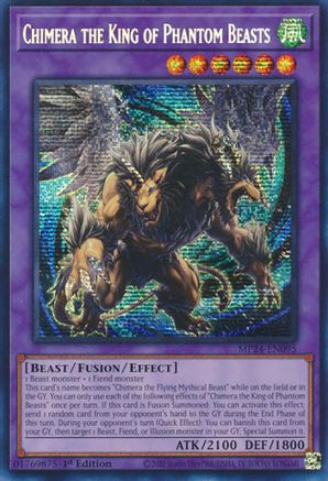 Chimera the King of Phantom Beasts [MP24-EN095] Prismatic Secret Rare - Trinity Hobby
