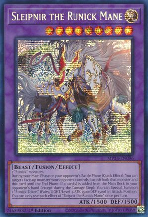 Sleipnir the Runick Mane [MP24-EN096] Prismatic Secret Rare - Trinity Hobby