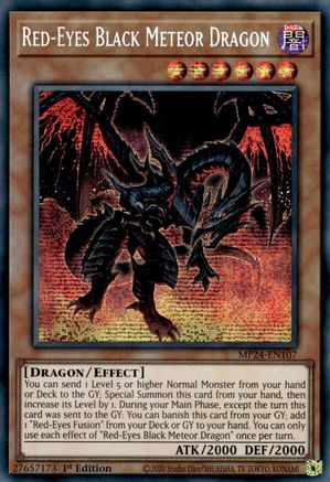 Red-Eyes Black Meteor Dragon [MP24-EN107] Prismatic Secret Rare - Trinity Hobby