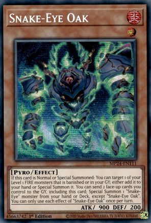 Snake-Eye Oak [MP24-EN111] Prismatic Secret Rare - Trinity Hobby