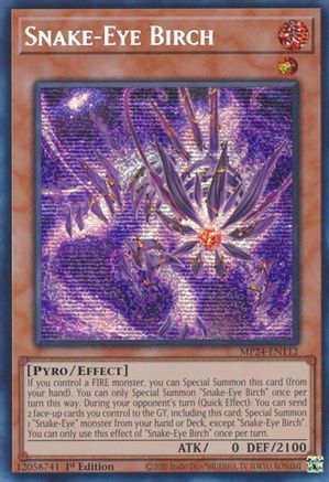 Snake-Eye Birch [MP24-EN112] Prismatic Secret Rare - Trinity Hobby