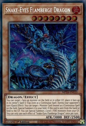 Snake-Eyes Flamberge Dragon [MP24-EN113] Prismatic Secret Rare - Trinity Hobby