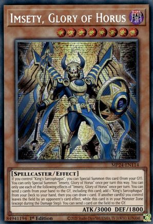 Imsety, Glory of Horus [MP24-EN114] Prismatic Secret Rare - Trinity Hobby