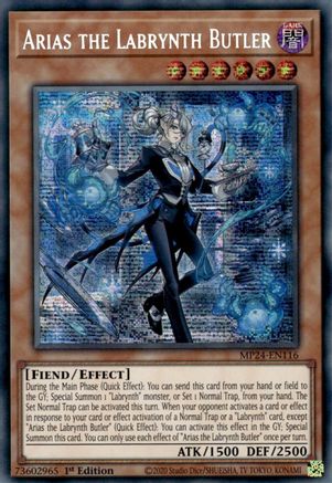 Arias the Labrynth Butler [MP24-EN116] Prismatic Secret Rare - Trinity Hobby