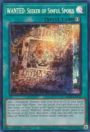 WANTED: Seeker of Sinful Spoils [MP24-EN122] Prismatic Secret Rare - Trinity Hobby