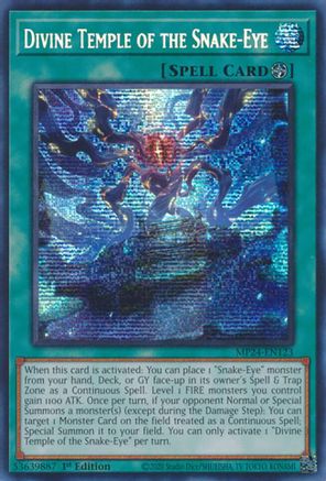 Divine Temple of the Snake-Eye [MP24-EN123] Prismatic Secret Rare - Trinity Hobby