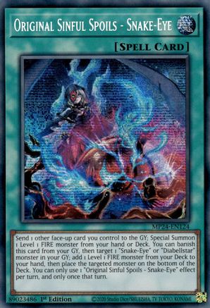 Original Sinful Spoils - Snake-Eye [MP24-EN124] Prismatic Secret Rare - Trinity Hobby