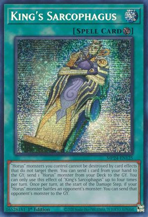 King's Sarcophagus [MP24-EN125] Prismatic Secret Rare - Trinity Hobby