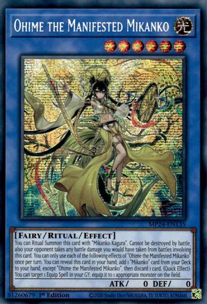 Ohime the Manifested Mikanko [MP24-EN135] Prismatic Secret Rare - Trinity Hobby