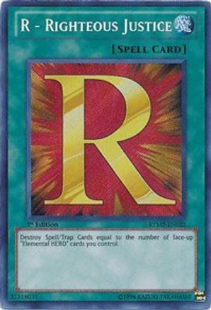R - Righteous Justice [RYMP-EN025] Secret Rare - Trinity Hobby