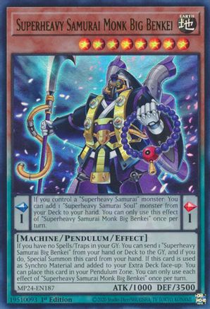 Superheavy Samurai Monk Big Benkei [MP24-EN187] Ultra Rare - Trinity Hobby