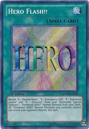 Hero Flash!! [RYMP-EN027] Secret Rare - Trinity Hobby