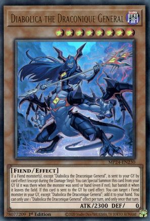 Diabolica the Draconique General [MP24-EN230] Ultra Rare - Trinity Hobby