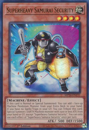 Superheavy Samurai Security [MP24-EN231] Ultra Rare - Trinity Hobby