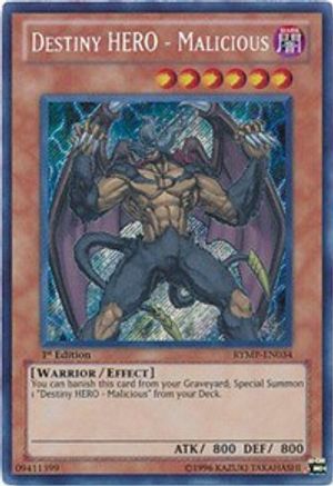 Destiny HERO - Malicious [RYMP-EN034] Secret Rare - Trinity Hobby