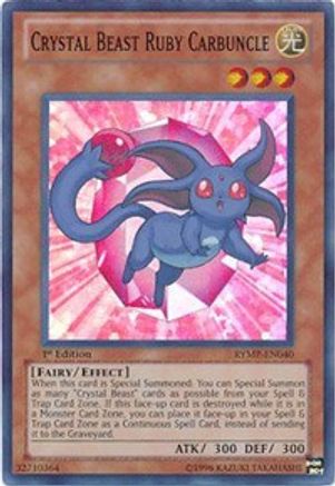 Crystal Beast Ruby Carbuncle [RYMP-EN040] Super Rare - Trinity Hobby