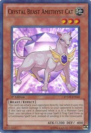 Crystal Beast Amethyst Cat [RYMP-EN041] Super Rare - Trinity Hobby