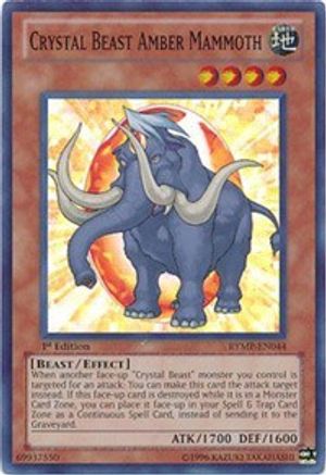Crystal Beast Amber Mammoth [RYMP-EN044] Super Rare - Trinity Hobby
