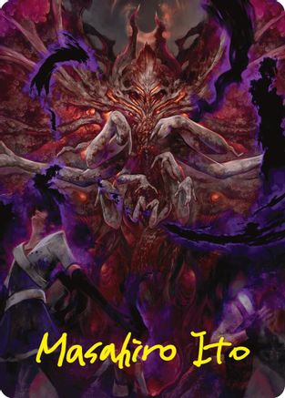 Damnation Art Card (Gold-Stamped Signature)  (ASDSK-053) - [Art Series: Duskmourn: House of Horror] - Trinity Hobby