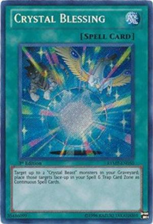 Crystal Blessing [RYMP-EN050] Secret Rare - Trinity Hobby