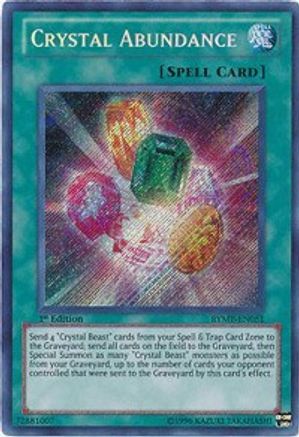 Crystal Abundance [RYMP-EN051] Secret Rare - Trinity Hobby