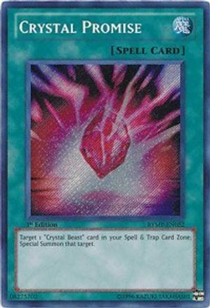 Crystal Promise [RYMP-EN052] Secret Rare - Trinity Hobby