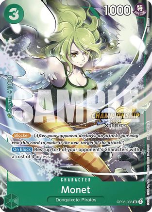 Monet (CS 2024 Event Pack) (OP05-036) - [One Piece Promotion Cards] Foil - Trinity Hobby