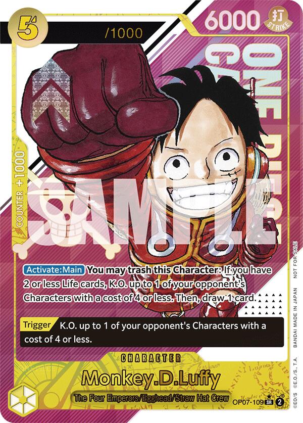 Monkey.D.Luffy (CS 2024 Event Pack) (OP07-109) - [One Piece Promotion Cards] Foil - Trinity Hobby