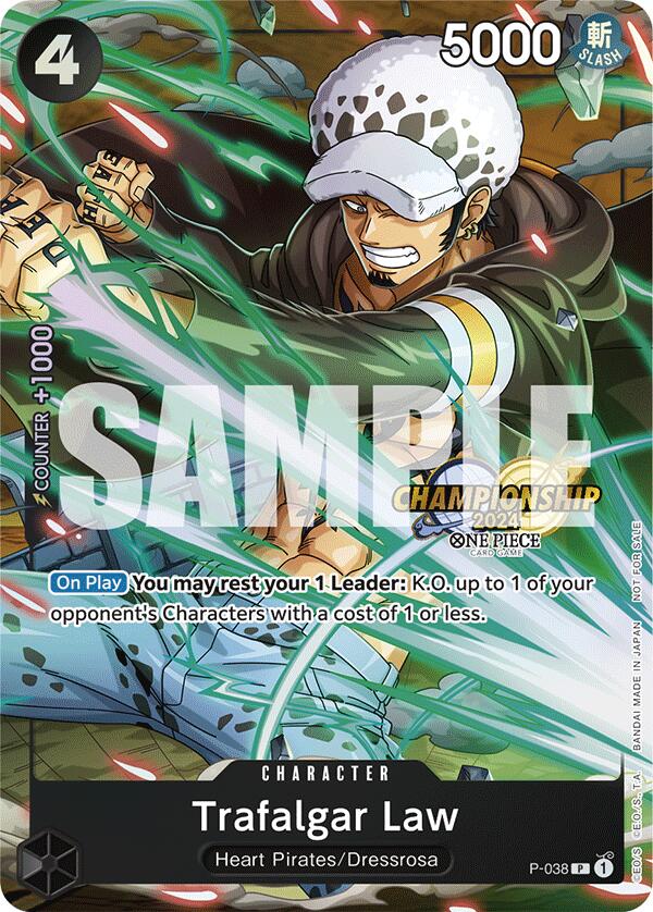 Trafalgar Law - P-038 (CS 2024 Event Pack) (P-038) - [One Piece Promotion Cards] Foil - Trinity Hobby
