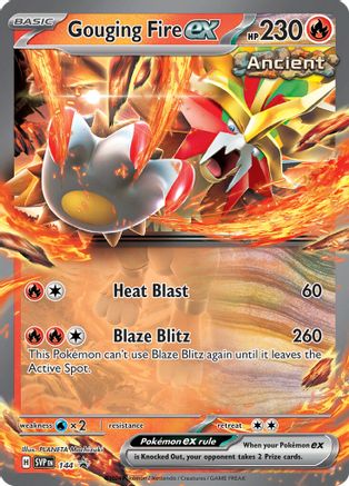 Gouging Fire ex (144) [Scarlet & Violet: Black Star Promos] - Trinity Hobby