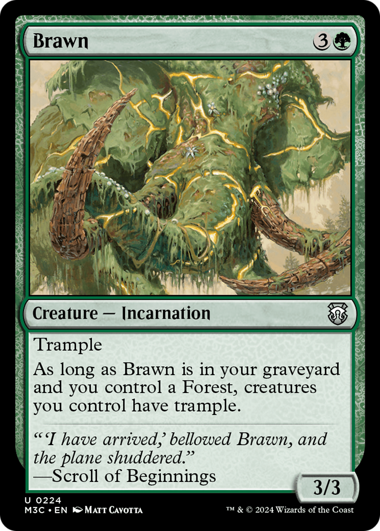 Brawn (Ripple Foil) [Modern Horizons 3 Commander] - Trinity Hobby