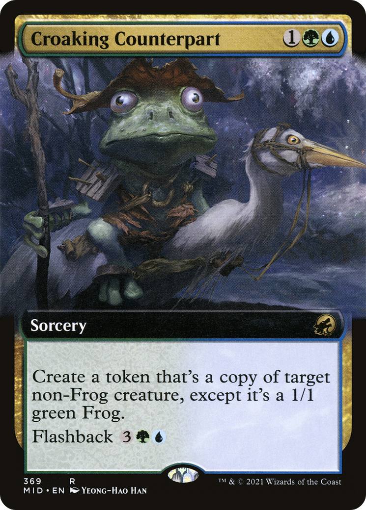 Croaking Counterpart (Extended Art) [Innistrad: Midnight Hunt] - Trinity Hobby