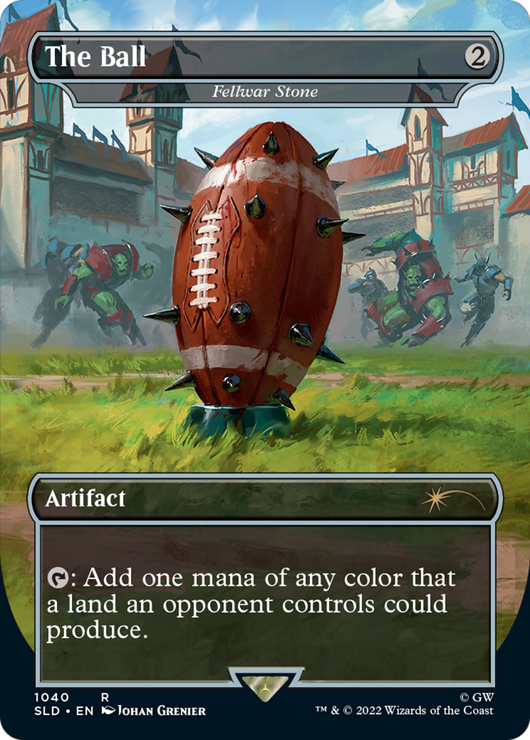 Fellwar Stone (SLD-1040) - [Secret Lair Drop] / The Ball (Borderless) Foil - Trinity Hobby