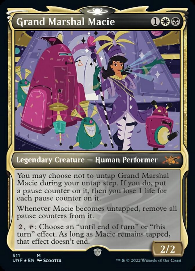 Grand Marshal Macie (Showcase) (Galaxy Foil) [Unfinity] - Trinity Hobby