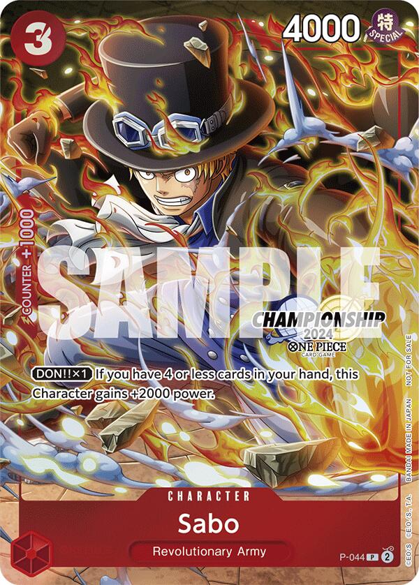 Sabo (CS 2024 Event Pack Finalist) (P-044) - [One Piece Promotion Cards] Foil - Trinity Hobby