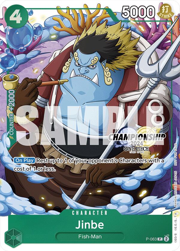 Jinbe (CS 2024 Event Pack Finalist) (P-063) - [One Piece Promotion Cards] Foil - Trinity Hobby