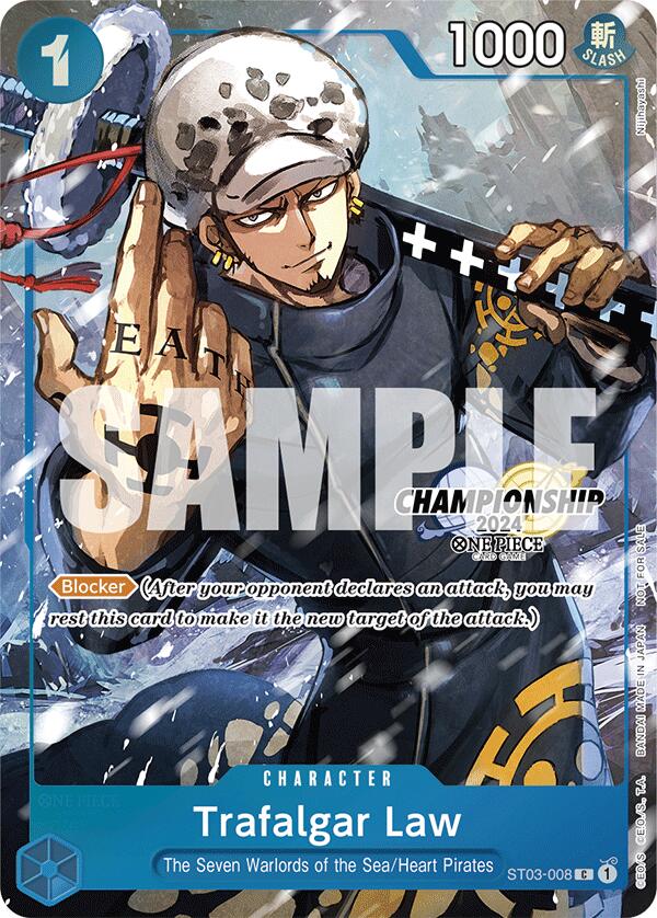 Trafalgar Law - ST03-008 (CS 2024 Event Pack Finalist) (ST03-008) - [One Piece Promotion Cards] Foil - Trinity Hobby