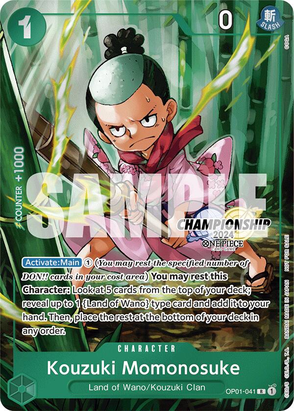 Kouzuki Momonosuke (CS 2024 Celebration Pack) (OP01-041) - [One Piece Promotion Cards] Foil - Trinity Hobby
