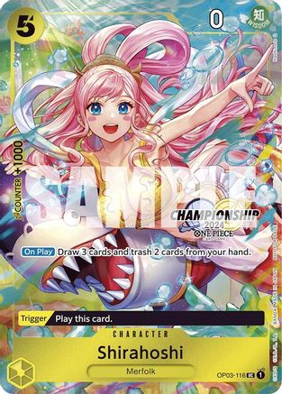 Shirahoshi (CS 2024 Celebration Pack) (OP03-116) - [One Piece Promotion Cards] Foil - Trinity Hobby