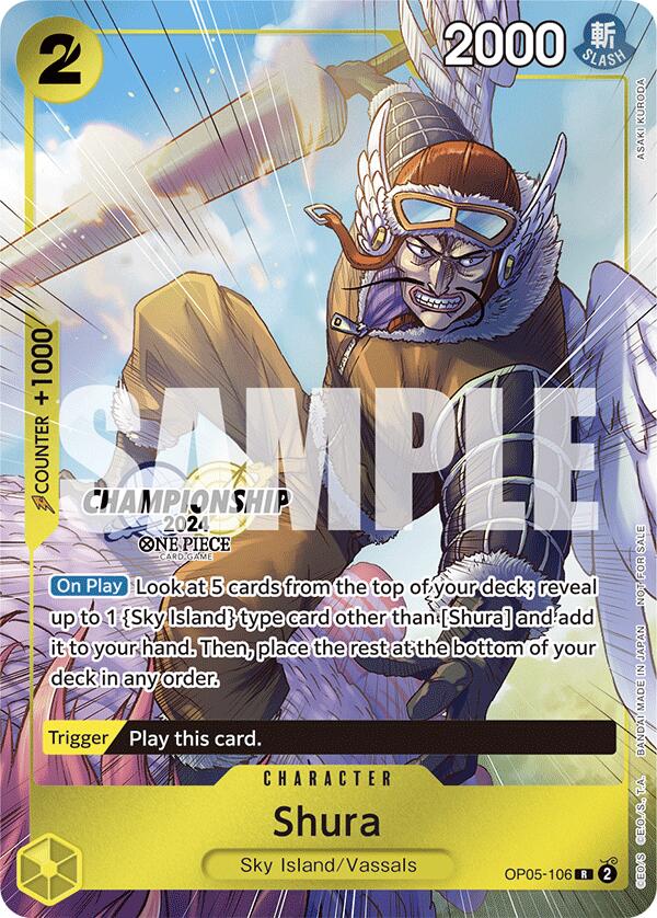 Shura (CS 2024 Celebration Pack) (OP05-106) - [One Piece Promotion Cards] Foil - Trinity Hobby