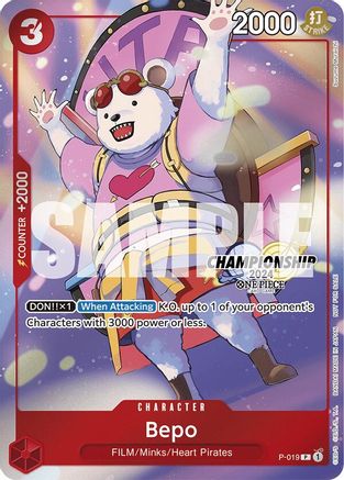 Bepo (CS 2024 Celebration Pack) (P-019) - [One Piece Promotion Cards] Foil - Trinity Hobby