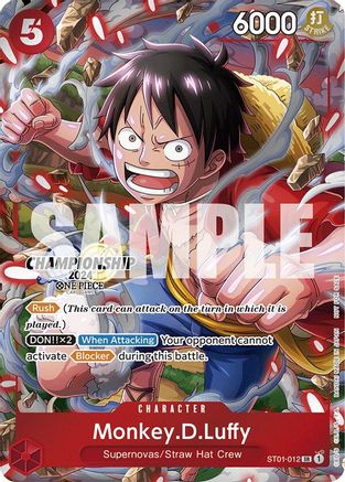 Monkey.D.Luffy (CS 2024 Celebration Pack) (ST01-012) - [One Piece Promotion Cards] Foil - Trinity Hobby