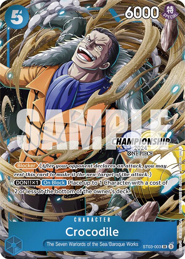 Crocodile (CS 2024 Celebration Pack) (ST03-003) - [One Piece Promotion Cards] Foil - Trinity Hobby