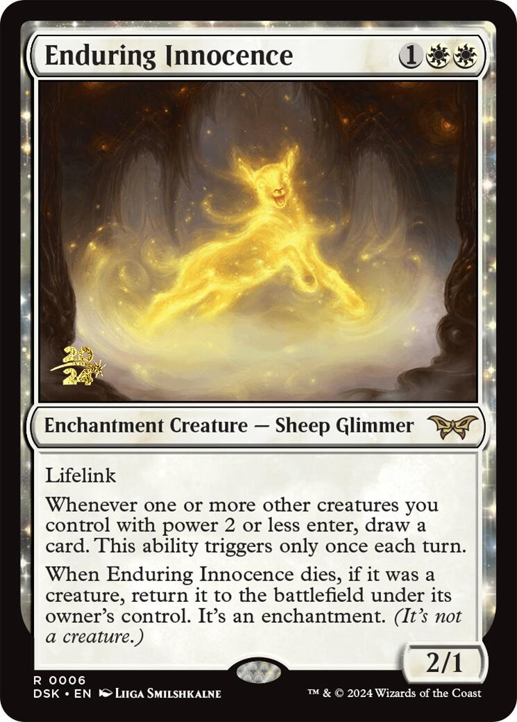 Enduring Innocence [Duskmourn: House of Horror Prerelease Promos] - Trinity Hobby
