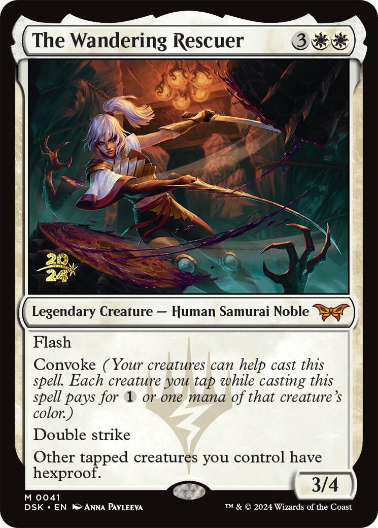The Wandering Rescuer [Duskmourn: House of Horror Prerelease Promos] - Trinity Hobby