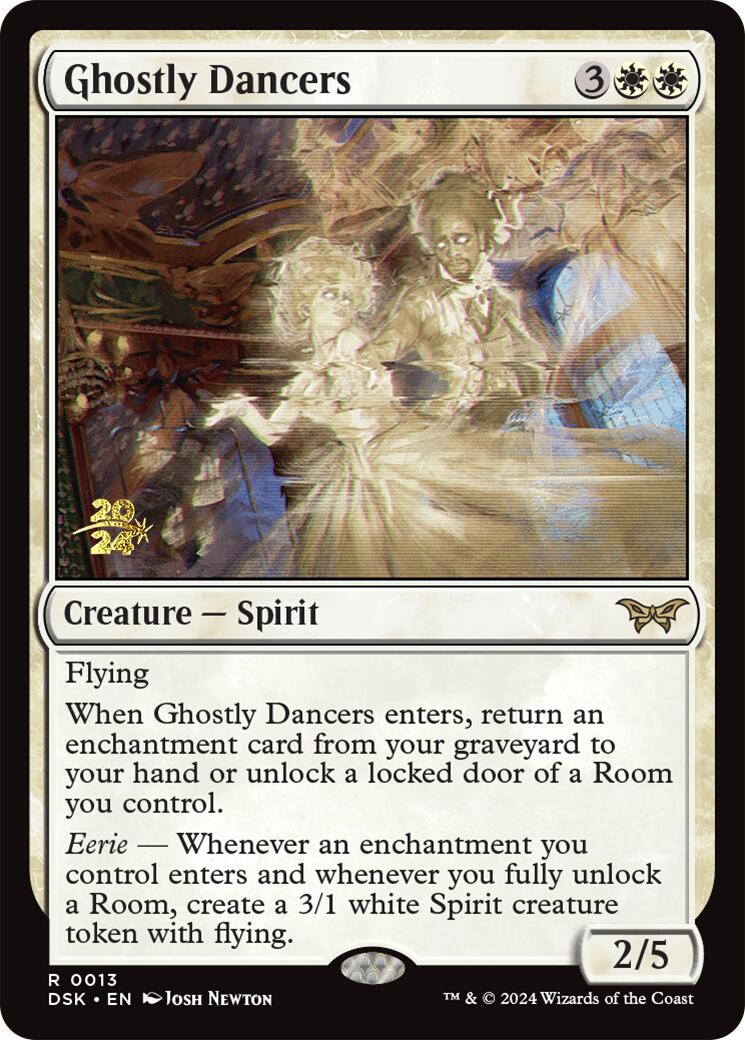 Ghostly Dancers [Duskmourn: House of Horror Prerelease Promos] - Trinity Hobby