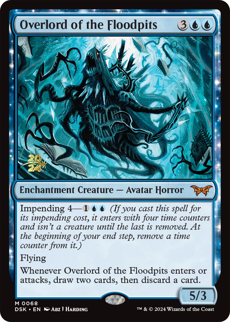 Overlord of the Floodpits [Duskmourn: House of Horror Prerelease Promos] - Trinity Hobby