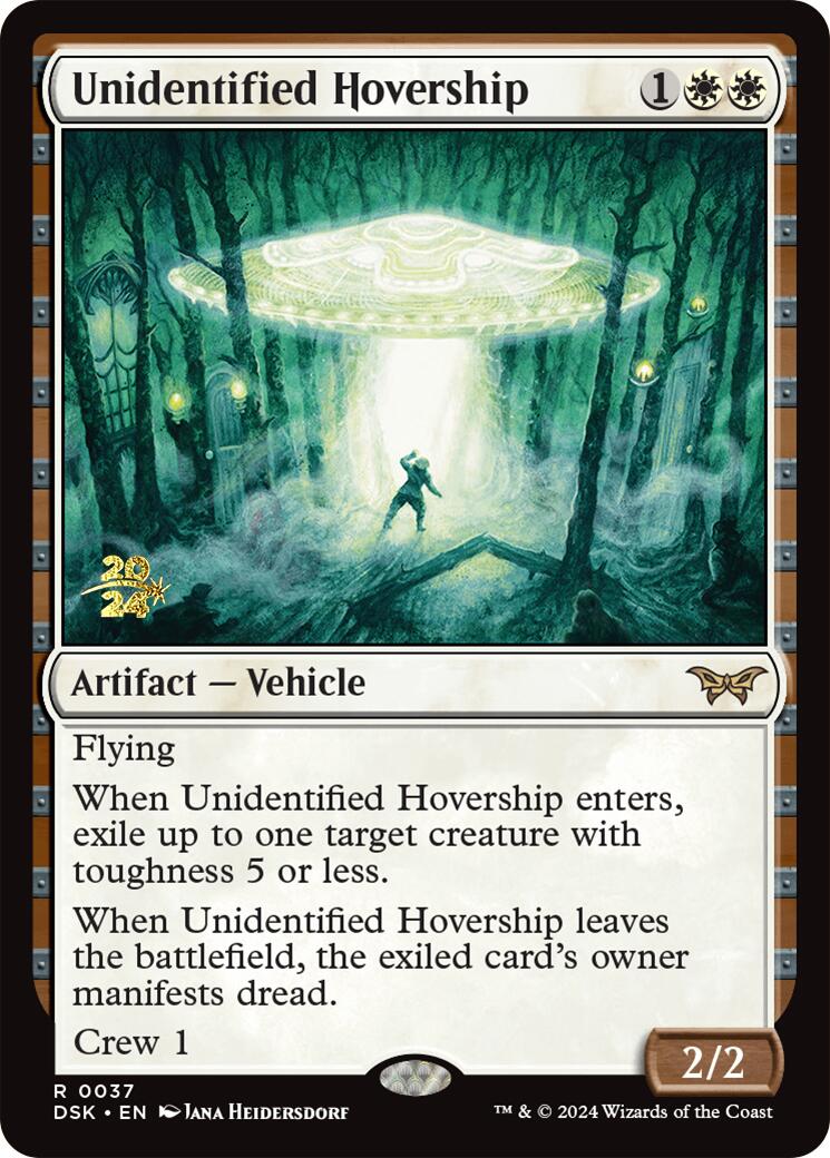 Unidentified Hovership [Duskmourn: House of Horror Prerelease Promos] - Trinity Hobby